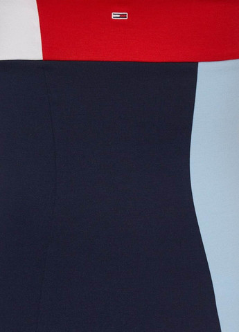 Комбинированное кэжуал платье бандо Tommy Hilfiger колор блок