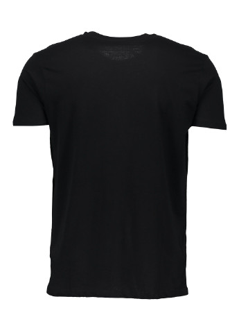 Черная футболка с коротким рукавом Piazza Italia