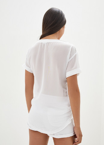 Белая летняя футболка Luzana