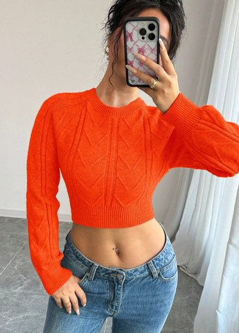 Оранжевый демисезонный джемпер джемпер SHEIN