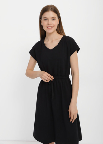 Чорна кежуал сукня сукня-футболка Promin однотонна