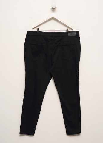 Черные демисезонные регюлар фит джинсы Boohoo