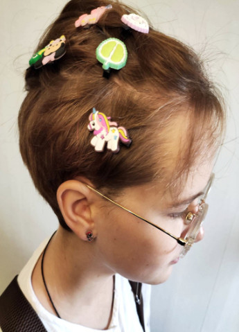 Дитячий набір шпильок для волосся Accessories Clip 10 шт Hair mix5 (252316127)