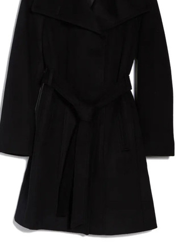 Черное демисезонное Пальто однобортное Michael Kors