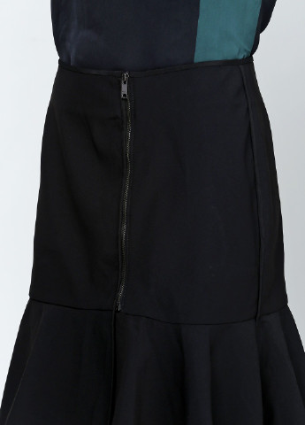 Черная кэжуал однотонная юбка DKNY а-силуэта (трапеция)