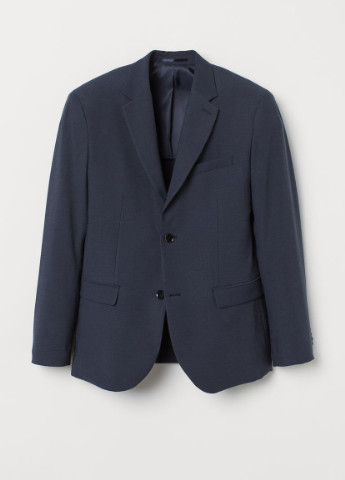 Піджак Slim Fit Темно-синій H&M (251843259)