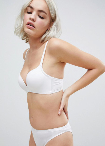 Белый бюстгальтер Asos с косточками