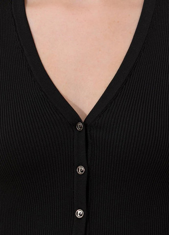 Черный демисезонный кардиган Pierre Cardin
