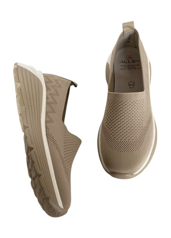 Бежевые слипоны ALLSY однотонные