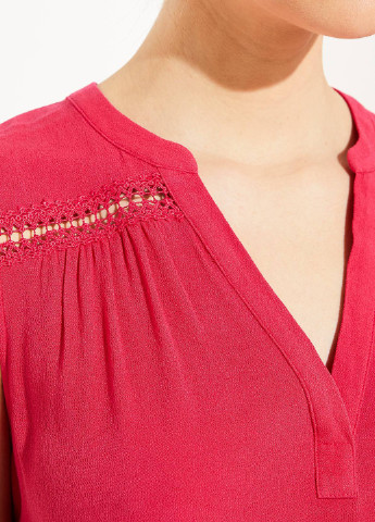 Малиновая летняя блуза Comma, by s.Oliver