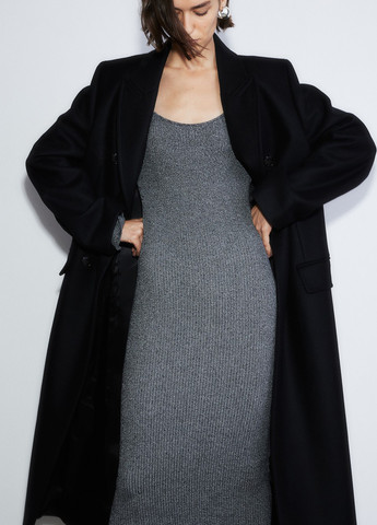 Чорна кежуал сукня H&M меланжева