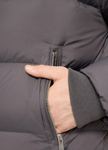 Темно-серый зимний Пуховик PRPY
