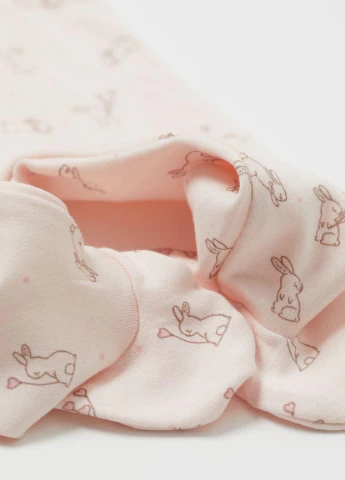 H&M ползунки рисунок розовый домашний хлопок производство - Китай