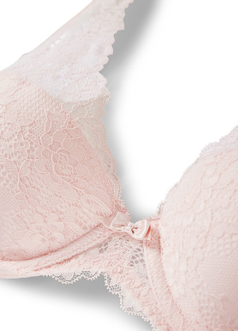 Светло-розовый бюстгальтер C&A с косточками полиамид