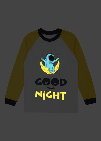 Разноцветный демисезонный кэжуал лонгслив Garnamama с рисунком