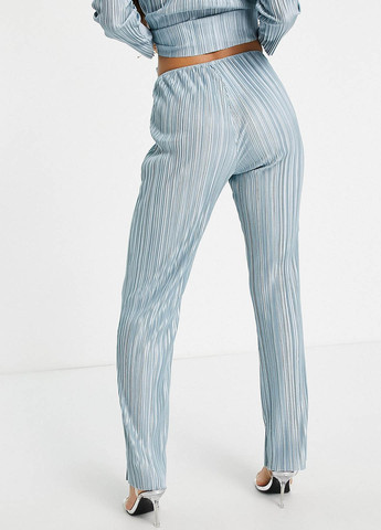 Светло-голубые кэжуал демисезонные зауженные брюки Asos