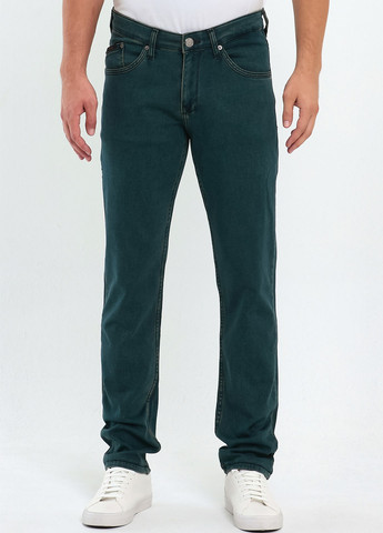 Синие демисезонные слим джинсы Trend Collection