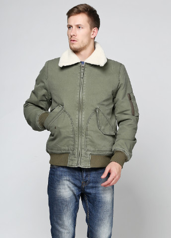 Оливковая (хаки) демисезонная куртка Gap