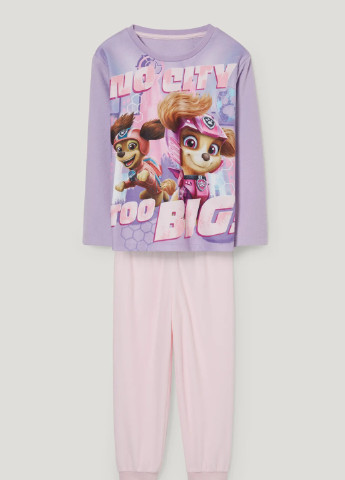 Комбинированная всесезон флисовая пижама для девочки 2153180 C&A
