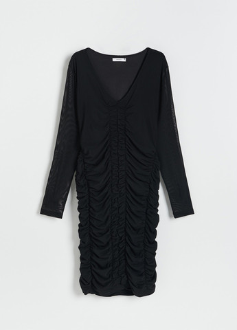 Чорна кежуал сукня Reserved однотонна