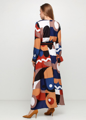 Комбинированное кэжуал платье Y-TWO с абстрактным узором