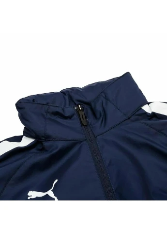 Темно-синя демісезонна куртка 657246-06 Puma teamLIGA All-Weather Youth