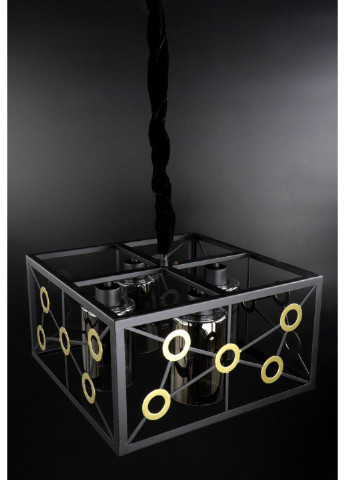 Люстра підвісна стельова в стилі LOFT (лофт) 12600/4-gr Чорний 30х40х40 см. Sunnysky (253122310)