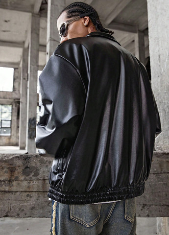 Чорна демісезонна куртка SHEIN