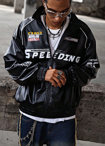 Чорна демісезонна куртка SHEIN