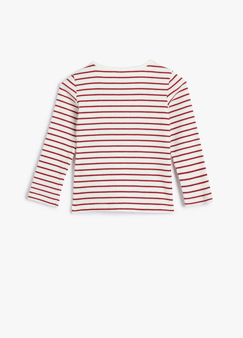 Разноцветный демисезонный кэжуал лонгслив KOTON в полоску