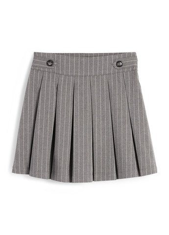 Серая кэжуал в полоску юбка C&A клешированная