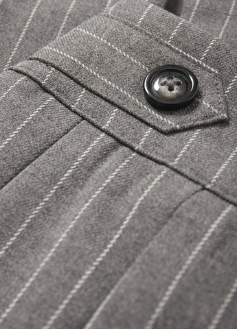 Серая кэжуал в полоску юбка C&A клешированная