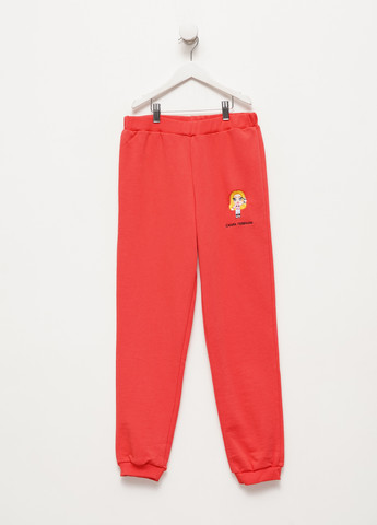 Светло-красные кэжуал, спортивные демисезонные джоггеры брюки Chiara Ferragni
