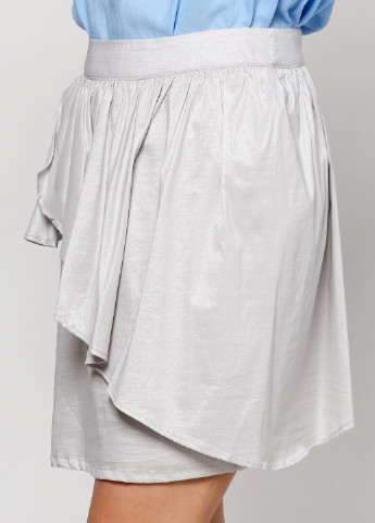 Светло-серая кэжуал однотонная юбка Zalando мини