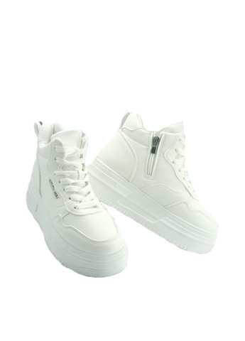 Зимние ботинки No Brand с белой подошвой из искусственной кожи