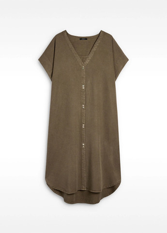 Оливковое (хаки) кэжуал платье Parfois однотонное