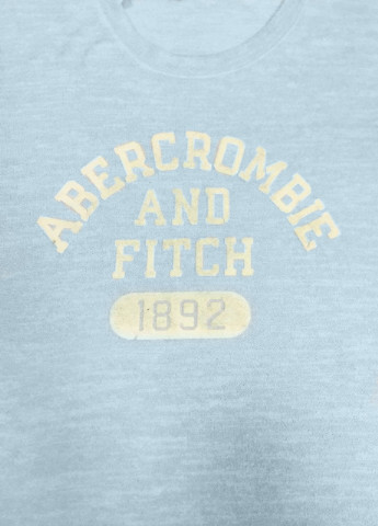 Голубая всесезон футболка Abercrombie & Fitch