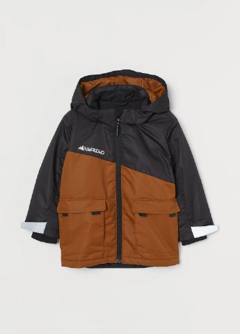 Черная зимняя куртка H&M