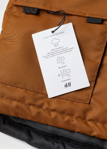 Черная зимняя куртка H&M