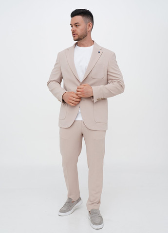 Бежевий демісезонний костюм (піджак, штани) брючний Trend Collection