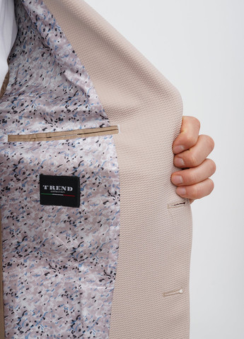 Бежевий демісезонний костюм (піджак, штани) брючний Trend Collection