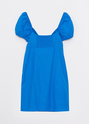 Блакитна кежуал сукня з відкритими плечима LC Waikiki однотонна