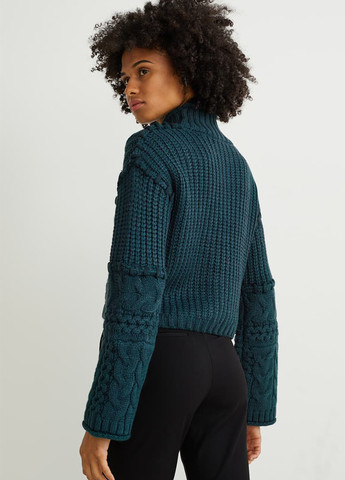 Темно-зеленый демисезонный свитер C&A