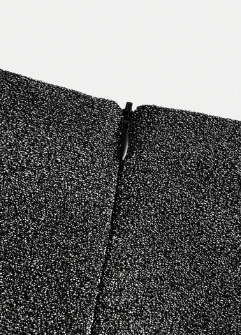 Серебряная праздничный, вечерний однотонная юбка SHEIN на запах