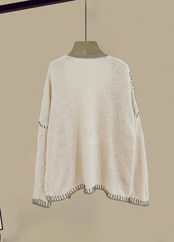 Кремовый демисезонный кардиган SHEIN