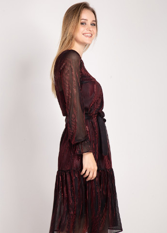 Темно-бордова кежуал сукня Bessa однотонна