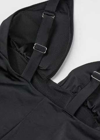 Чорний літній купальник суцільний, пландж H&M