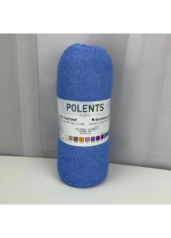 Простирадло на резинці Polents 6363 210х250 см синя No Brand (253661787)