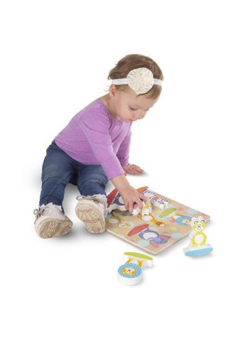 Розвиваюча іграшка Формовий пазл-гойдалка Сафарі (MD1886) Melissa&Doug (254065461)