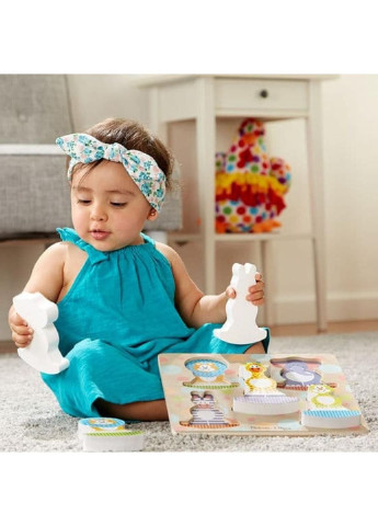 Розвиваюча іграшка Формовий пазл-гойдалка Сафарі (MD1886) Melissa&Doug (254065461)